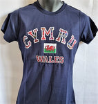 Ladies Wales Applique T Shirt