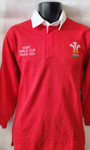 Rugby World Cup 2023 Wales Long Sleeve Rugby Shirt