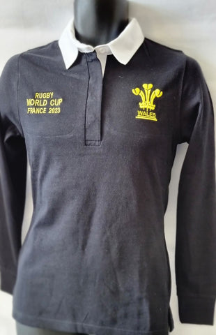Rugby World Cup 2023 Wales Ladies Long Sleeve Rugby Shirt
