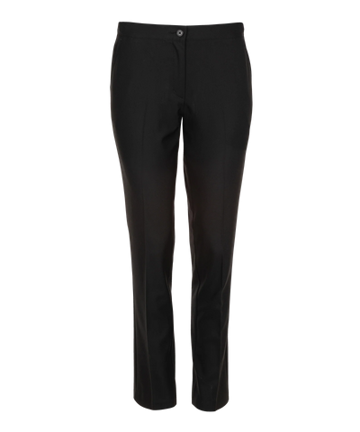 Girls Senior Slim Cut Trousers-Black