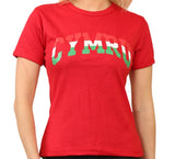 Ladies Short Sleeve Welsh Cymru T Shirt
