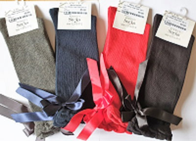 Ribbon Knee High Socks