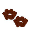 Brown Scrunchies
