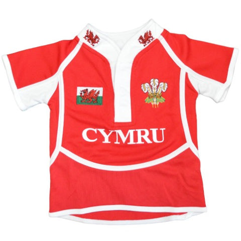 Children's Short Sleeve Welsh Rugby Shirt