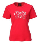 Girls Diamanté Welsh Dragon T- Shirt