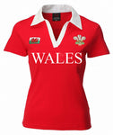 Ladies Short Sleeve Welsh Rugby Jersey Red